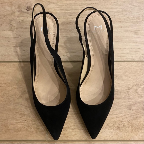 Marc Fisher Shoes - Marc Fisher | Camela | Black Suede Heels